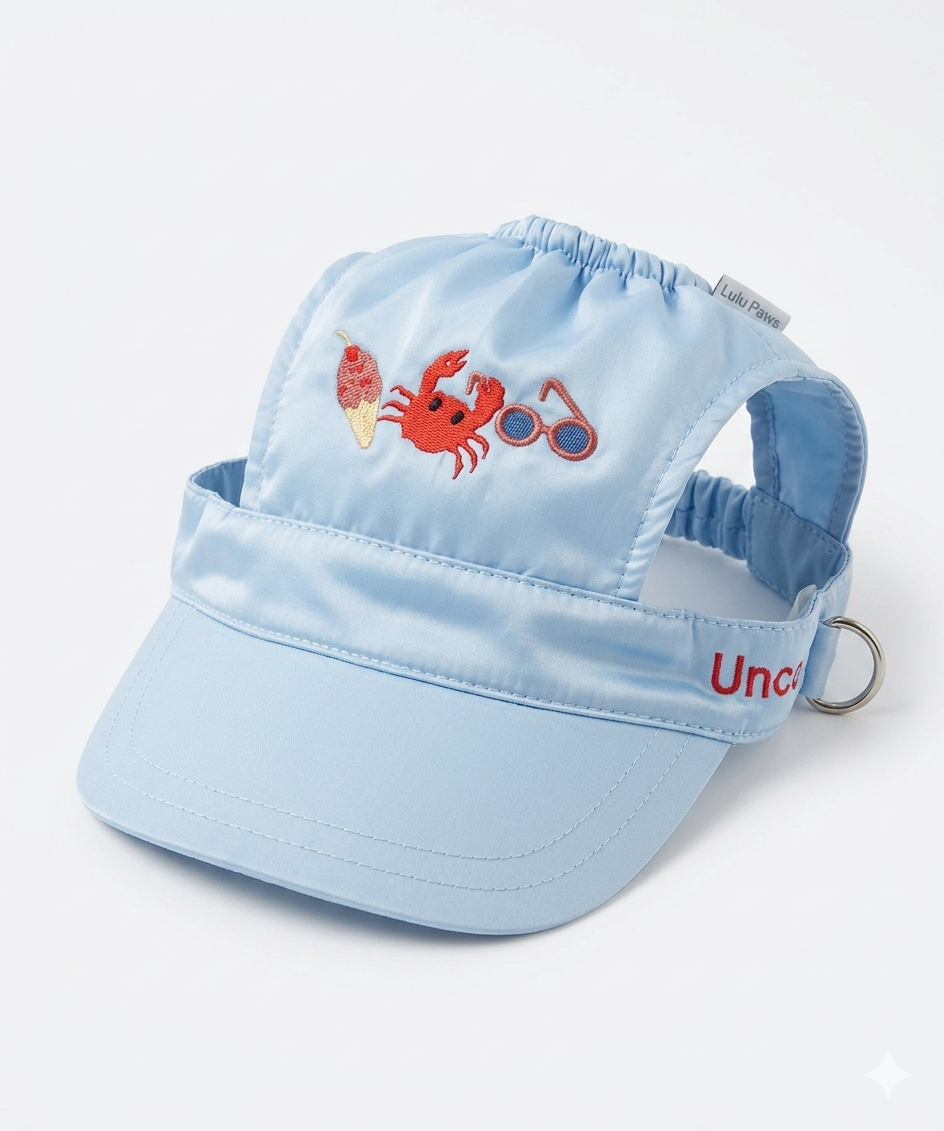 Beach Blue Dog Baseball Cap | Uncollared Club