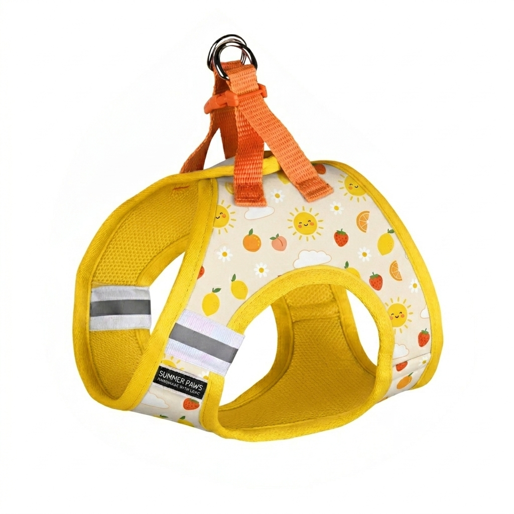 Summer Yellow Dog Harness (Small Breeds) | Uncollared Club